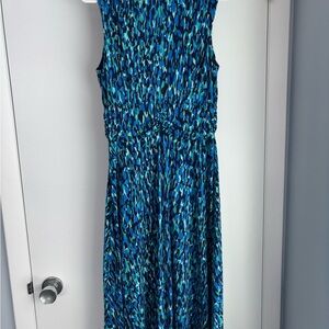 Dressbarn Blue/Green Sleeveless Dress